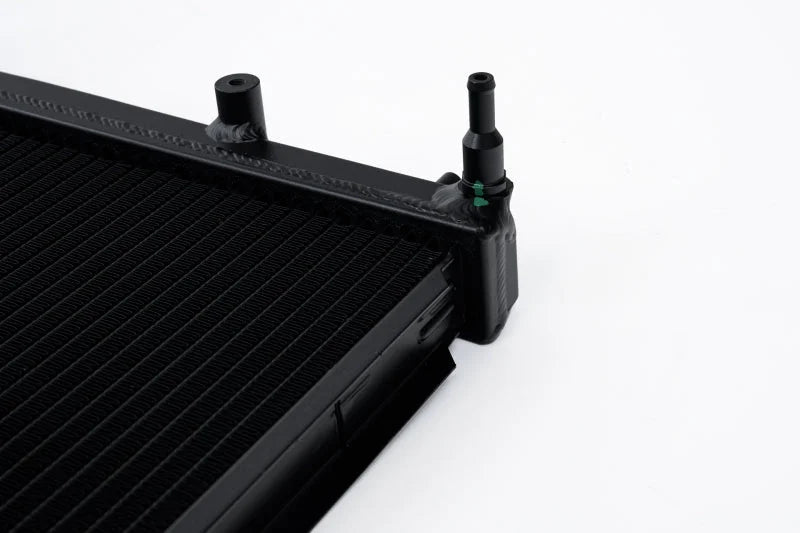 CSF 08-15 Subaru Impreza WRX/STI 1-Row 31mm High-Performance Aluminum Radiator - Black - Installation View