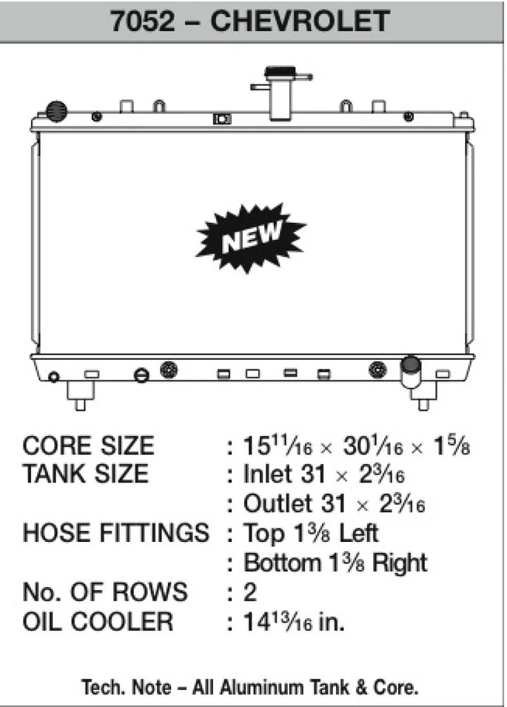 CSF 12-15 Chevrolet Camaro SS Radiator - Additional View 6