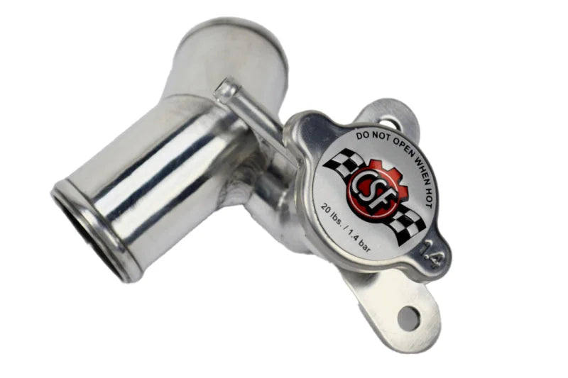 CSF 13+ BRZ / 13-20 Toyota 86 / 22+ GR86 Aluminum Filler Neck w/ High Pressure Radiator Cap - Side View