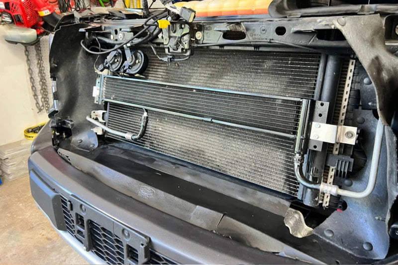 CSF 15-25 Ford F-150 and Raptor Transmission Oil Cooler - Back View