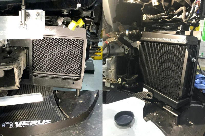 CSF 20+ Toyota GR Supra High-Performance Auxiliary Radiator , Fits Both L&R Two Required - Side View