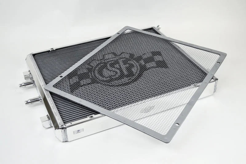 CSF 2014+ BMW M3/M4 (F8X) Front Mount Heat Exchanger w/Rock Guard - Side View