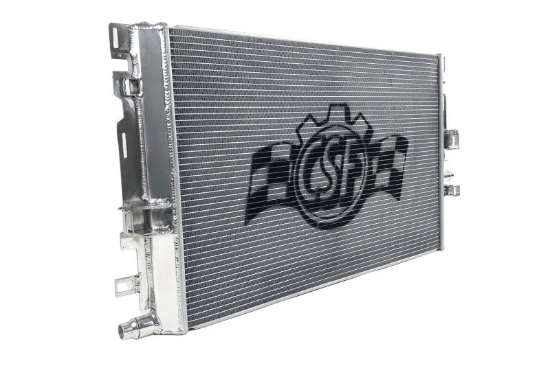 CSF 2015+ Mercedes Benz C63 AMG (W205) Front Mount Heat Exchanger w/Rock Guard - Installation View
