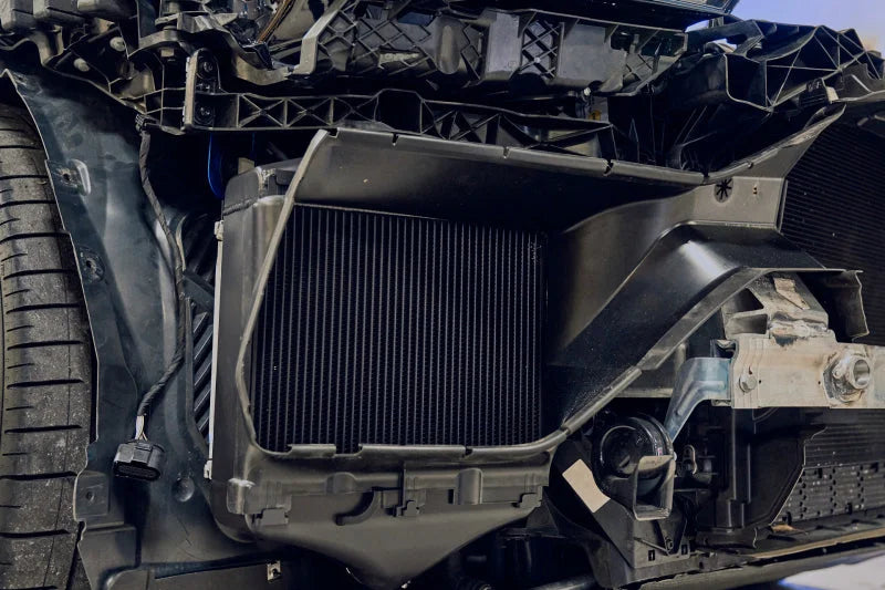 CSF 2019+ Lamborghini Urus / 2020+ Audi RS Q8 / SQ8 / SQ7 High Performance Intercooler System- Black - Back View