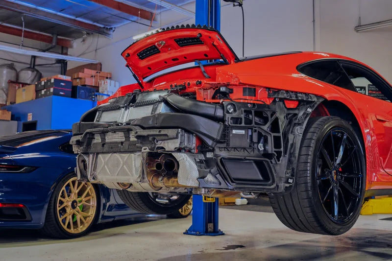 CSF 2019+ Porsche 911 Carrera (3.0L Turbo - Base/S/4/GTS) High Performance Intercooler System - Back View