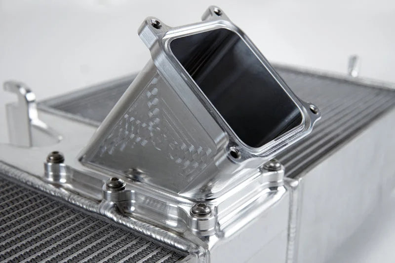 CSF 2020+ Porsche 992 Turbo/S High Performance Intercooler System (OEM PN 992.145.805.G) - Back View