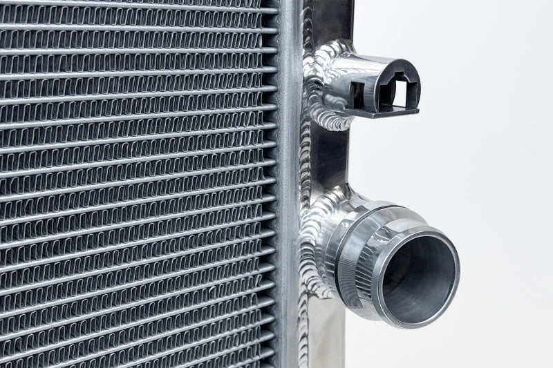CSF 2020+ Toyota A90/A91 GR Supra / 2019+ BMW Z4 (2.0/3.0L) / 19-21 BMW G2X All-Aluminum Radiator - Side View