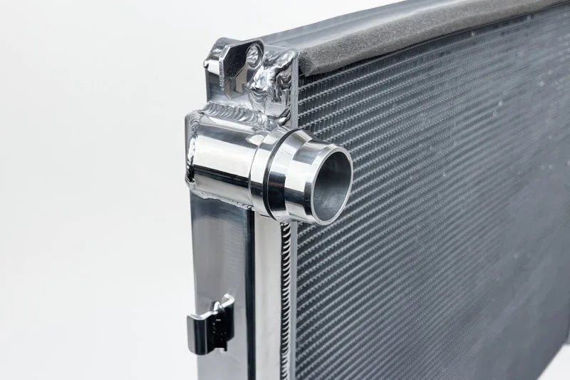 CSF 2020+ Toyota A90/A91 GR Supra / 2019+ BMW Z4 (2.0/3.0L) / 19-21 BMW G2X All-Aluminum Radiator - Back View