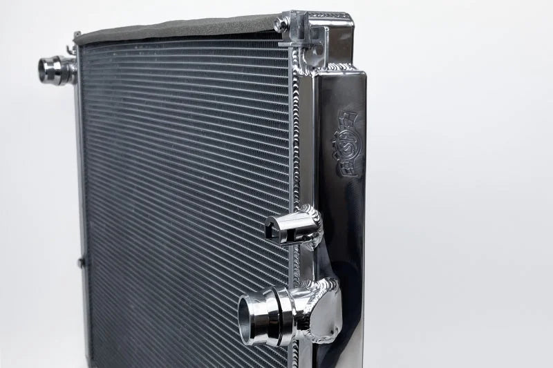 CSF 2020+ Toyota A90/A91 GR Supra / 2019+ BMW Z4 (2.0/3.0L) / 19-21 BMW G2X All-Aluminum Radiator - Installation View