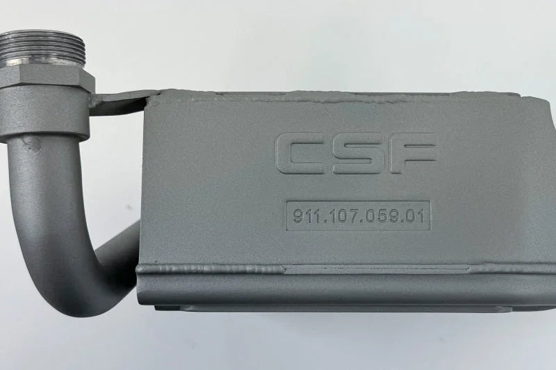 CSF 70-72 Porsche 914.6 / 70-76 Porsche 914 w/ Flat 6 Conversion Engine Oil Cooler - Back View