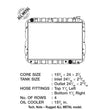 Load image into Gallery viewer, CSF 81-87 Toyota Landcruiser 4.2L A/T 4 Row All Metal Radiator - Back View