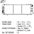 Load image into Gallery viewer, CSF 88-90 Jeep Cherokee 4.0L Heavy Duty 3 Row All Metal Radiator - Installation View