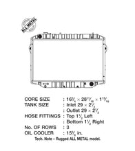 Load image into Gallery viewer, CSF 88-91 Toyota Landcruiser 3 Row All Metal Radiator - Installation View