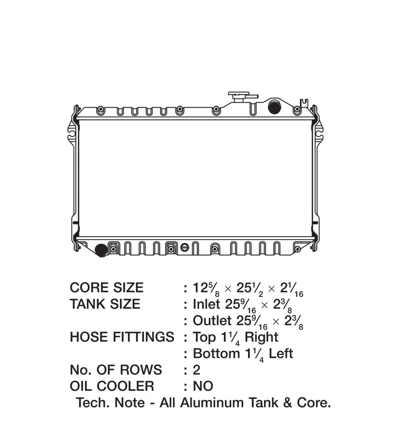 CSF 89-97 Mazda Miata Radiator - Installation View