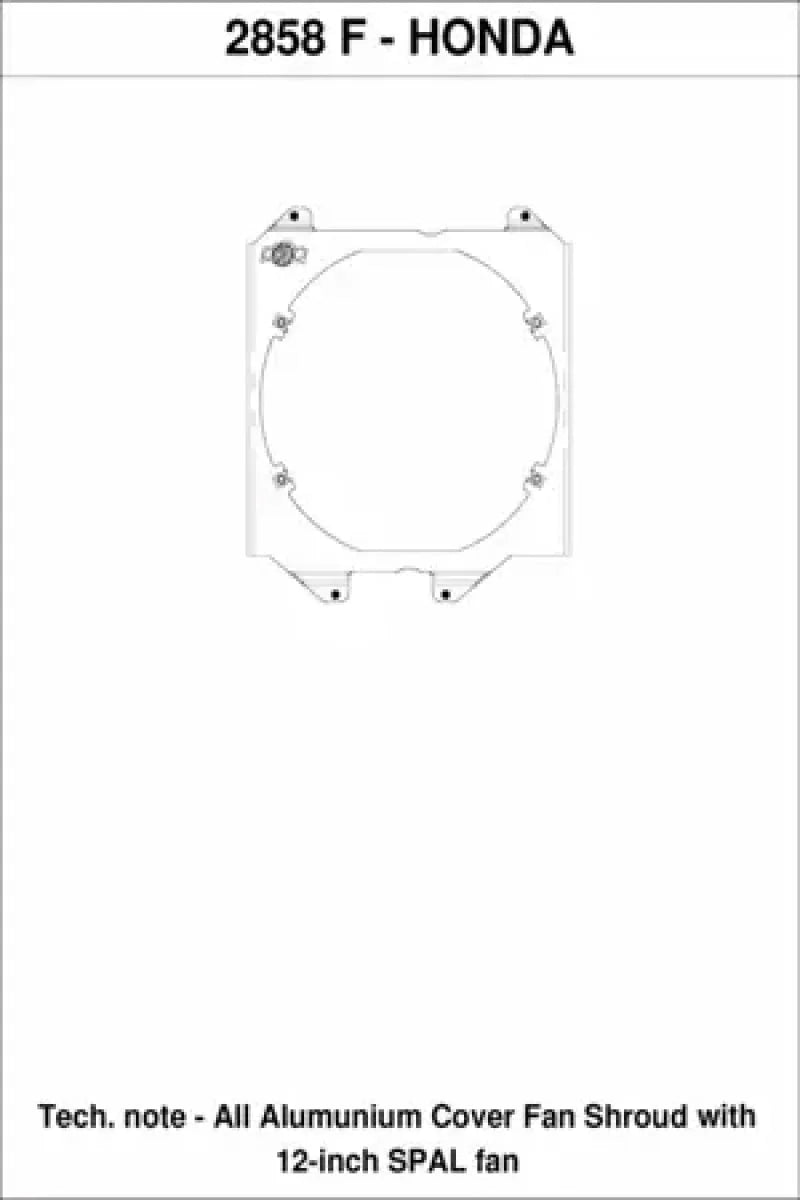 CSF 92-00 Honda Civic All-Aluminum Fan Shroud w/12in SPAL Fan - Installation View