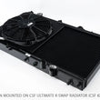 Load image into Gallery viewer, CSF 92-00 Honda Civic All-Aluminum Fan Shroud w/12in SPAL Fan - Black Finish - Side View