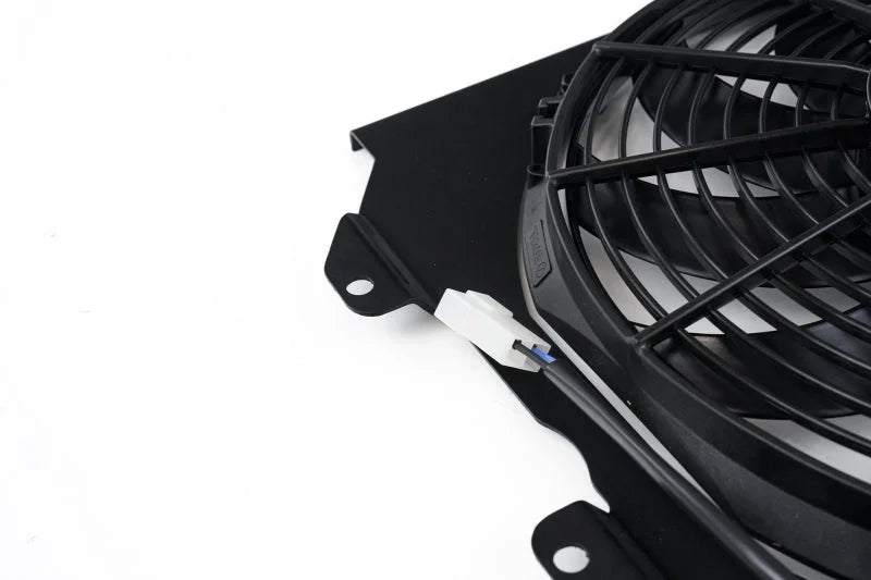 CSF 92-00 Honda Civic All-Aluminum Fan Shroud w/12in SPAL Fan - Black Finish - Additional View 6