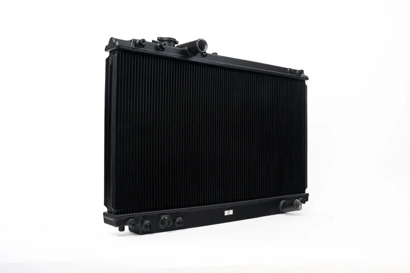 CSF 93-98 Toyota MK4 Supra Radiator - Black Finish - Main Product View