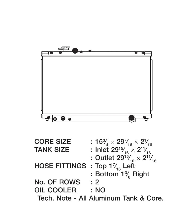 CSF 93-98 Toyota Supra Radiator - Additional View 5