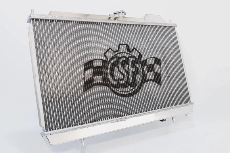 CSF 96-07 Mitsubishi Evo 4/5/6/7/8/9 Full-Slim Radiator w/12in Fan & Shroud/-16AN & Slip On Fitting - Additional View 6