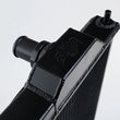 Load image into Gallery viewer, CSF 96-07 Mitsubishi Evo 4/5/6/7/8/9 Full-Slim Radiator w/12in Fan &amp; Shroud/-16AN - Black - Back View