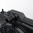 Load image into Gallery viewer, CSF 96-07 Mitsubishi Evo 4/5/6/7/8/9 Full-Slim Radiator w/12in Fan &amp; Shroud/-16AN - Black - Installation View