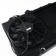 Load image into Gallery viewer, CSF 96-07 Mitsubishi Evo 4/5/6/7/8/9 Full-Slim Radiator w/12in Fan &amp; Shroud/-16AN - Black - Additional View 7