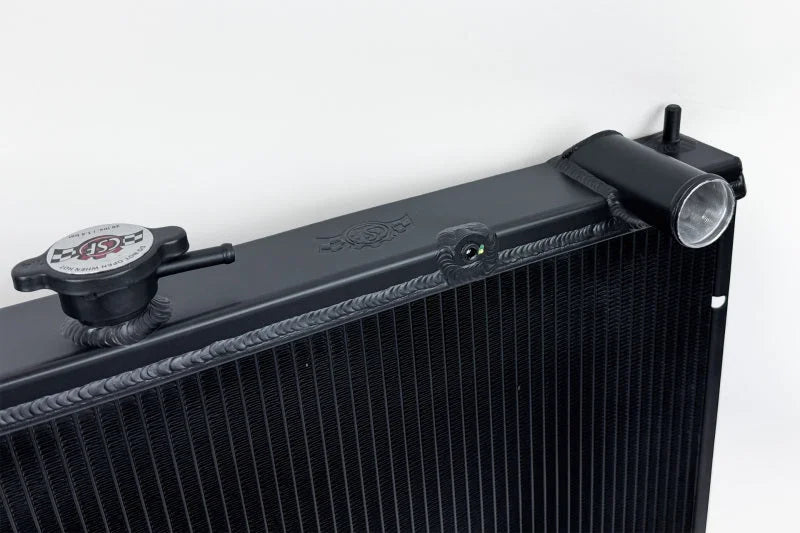 CSF 99-02 Nissan GT-R / GT R34 High-Performance All-Aluminum Radiator - Black - Side View