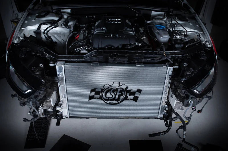 CSF Audi B8 S4 & S5 High Performance All-Aluminum Radiator - Back View