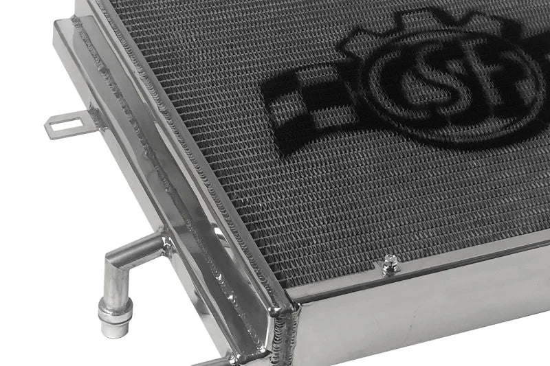 CSF BMW B58/B48 Front Mount Triple-Pass Heat Exchanger w/Rock Guard - Back View