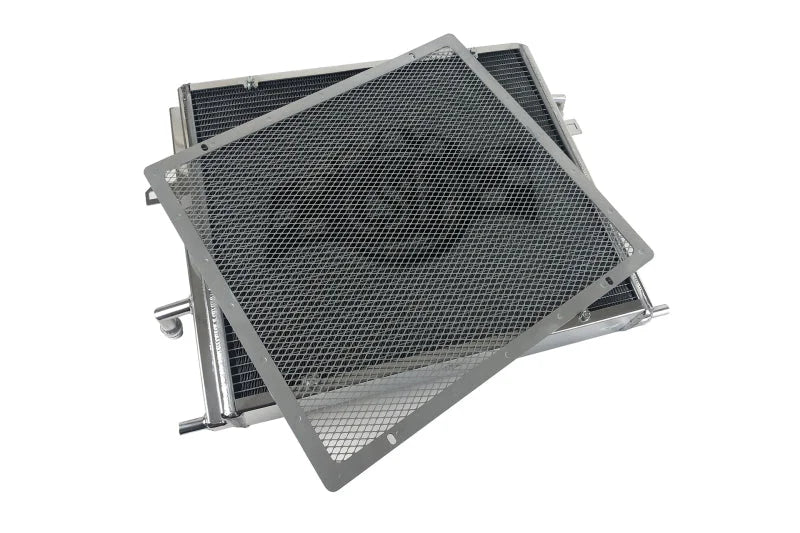 CSF BMW B58/B48 Front Mount Triple-Pass Heat Exchanger w/Rock Guard - Installation View