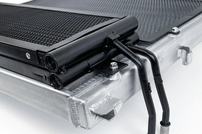 CSF BMW F9X X3M/X4M High-Performance Heat Exchanger and Transmission Cooler Module - Back View
