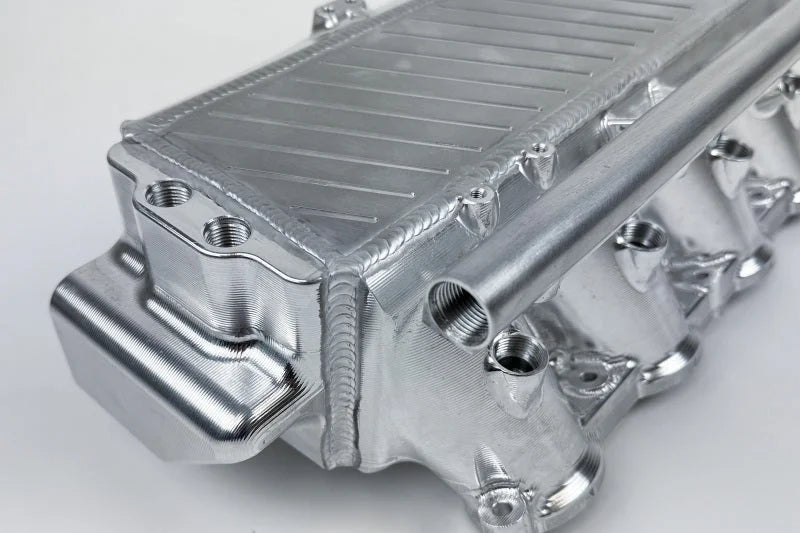 CSF BMW Gen 1 B58 Charge-Air-Cooler Manifold - Machined Billet Aluminum - Side View