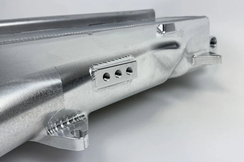 CSF BMW Gen 1 B58 Charge-Air-Cooler Manifold - Machined Billet Aluminum - Back View