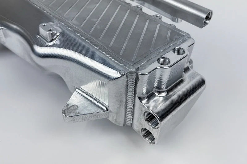 CSF BMW Gen 1 B58 Charge-Air-Cooler Manifold - Machined Billet Aluminum - Installation View