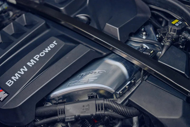 CSF BMW M2/M3/M4 S58 Comp & Non-Comp (G8X) Charge-Air Cooler Manifold - Raw Billet - Side View