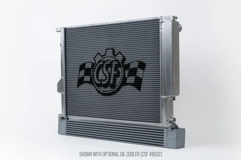 CSF BMW S54 Swap Into E36 / E46 Chassis High Performance Radiator - Back View