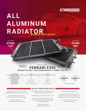 Load image into Gallery viewer, CSF Ferrari F355 High Performance All-Aluminum Radiator - Right - Additional View 5