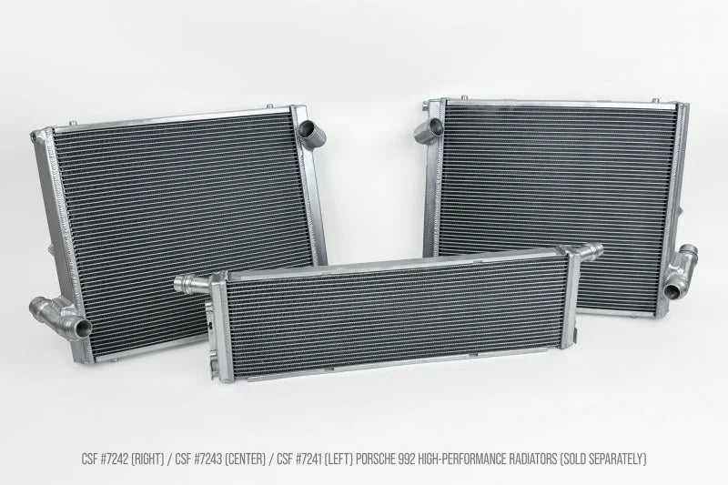 CSF High Perf Center Aluminum Radiator fits 2019-2026 Porsche 911 992.1 / 992.2 3.0LT (Base / T / S / 4 / 4S / GTS / 4 Gts)