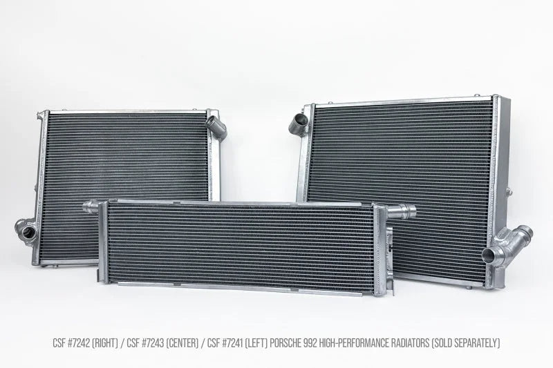 CSF High Perf Center Aluminum Radiator fits 2019-2026 Porsche 911 992.1 / 992.2 3.0LT (Base / T / S / 4 / 4S / GTS / 4 Gts)