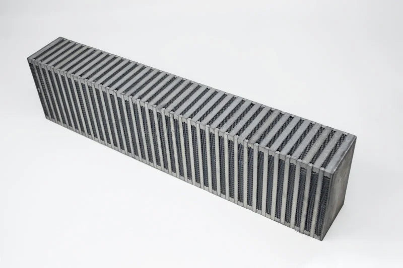 CSF High Performance Bar & Plate Intercooler Core (Vertical Flow) - 24in L x 6in H x 3.5in W - Side View