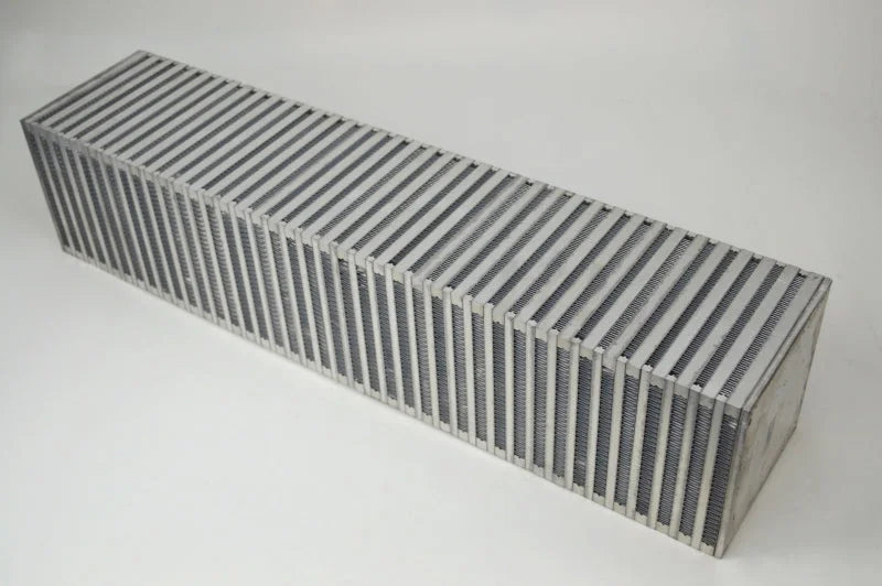 CSF High Performance Bar & Plate Intercooler Core (Vertical Flow) - 27in L x 6in H x 6in W - Side View