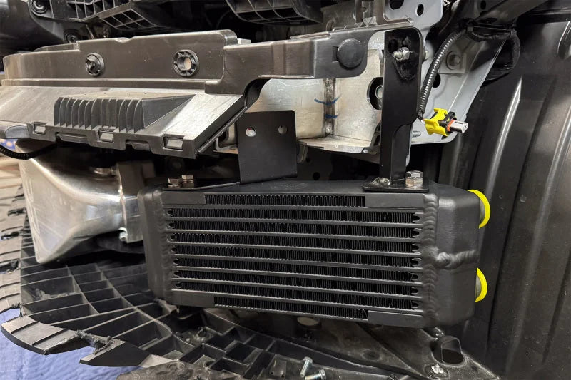 CSF High-Performance Dual Engine Oil Cooler Kit fits Honda Civic / 2023-2026 Honda Civic Type R FL5 - Side View