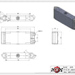 Load image into Gallery viewer, CSF Universal Dual-Pass Oil Cooler - M22 x 1.5 - 13in L x 4.75in H x 2.16in W - Additional View 5