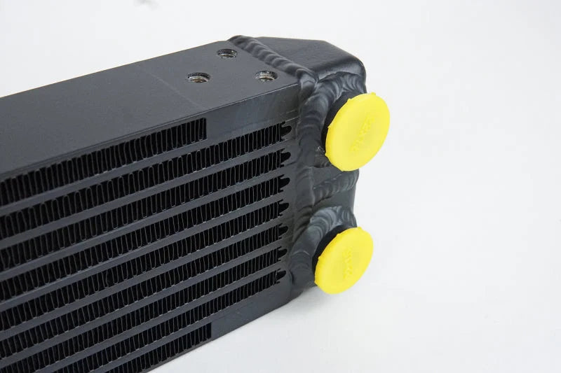 CSF Universal Dual-Pass Oil Cooler - M22 x 1.5 Connections 22x4.75x2.16 - Installation View