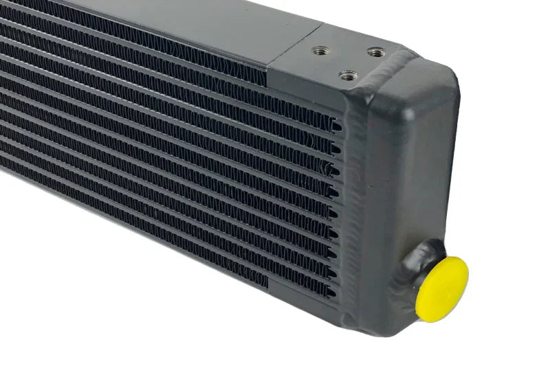 CSF Universal Signal-Pass Oil Cooler (RSR Style) - M22 x 1.5 - 24in L x 5.75in H x 2.16in W - Installation View