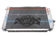 Load image into Gallery viewer, CSF Universal Triple Pass Dual Core Radiator w/AN Fittings - Installation View
