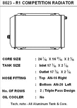 Load image into Gallery viewer, CSF Universal Triple Pass Dual Core Radiator w/AN Fittings - Additional View 5