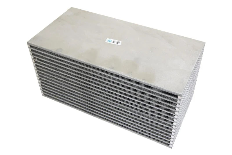 CSF Water/Air Bar & Plate Intercooler Core - 12in L x 6in H x 6in W - Side View