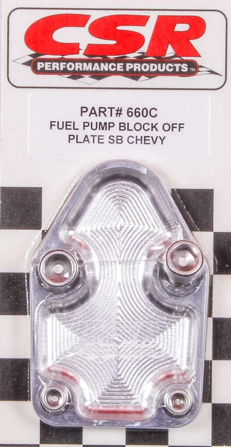 CSR Performance SBC F/P Block-Off Plate - Clear 660C